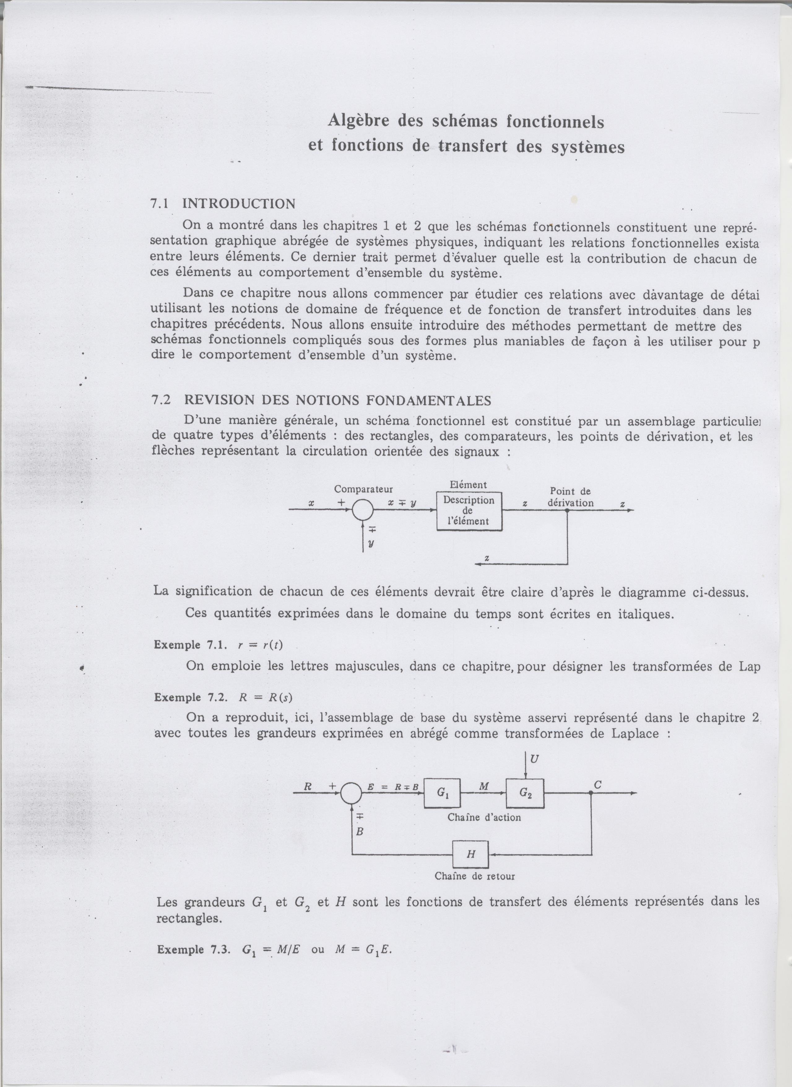 2ième Partie du Chapitre 3 _ Logique des Schémas Fonctionnels dans l'analyse des systèmes